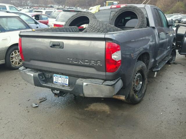 5TFUM5F19EX057167 - 2014 TOYOTA TUNDRA DOU GRAY photo 4