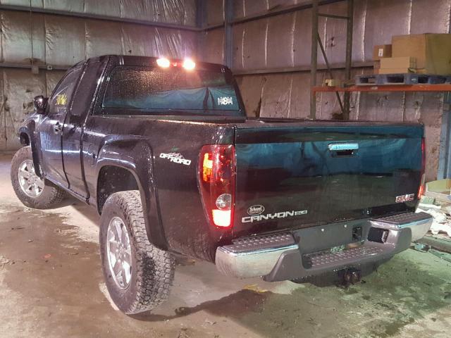 1GTJ5MFE3C8115469 - 2012 GMC CANYON SLE BLACK photo 3