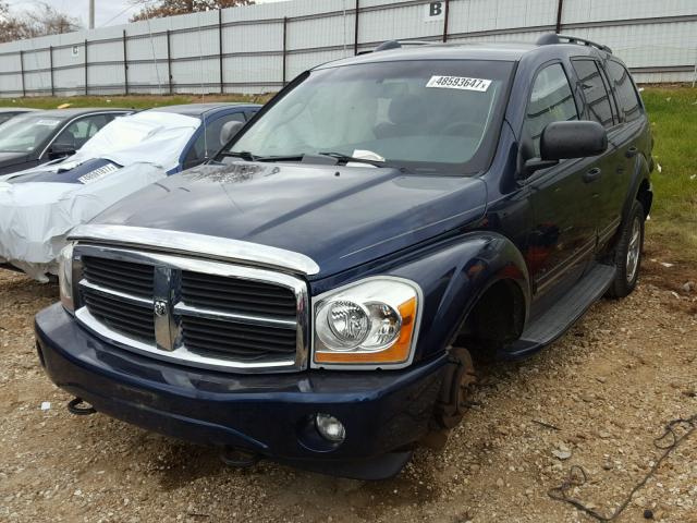 1D8HB58286F181226 - 2006 DODGE DURANGO LI BLUE photo 2