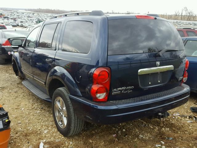 1D8HB58286F181226 - 2006 DODGE DURANGO LI BLUE photo 3