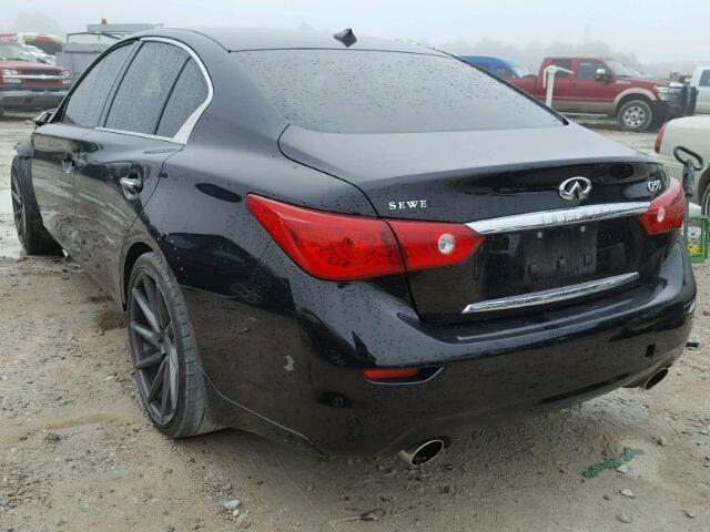 JN1BV7AP3FM350144 - 2015 INFINITI Q50 BASE BLACK photo 3