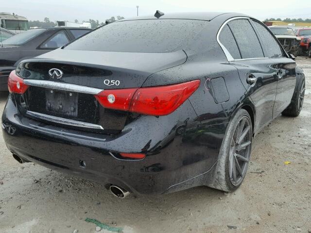 JN1BV7AP3FM350144 - 2015 INFINITI Q50 BASE BLACK photo 4