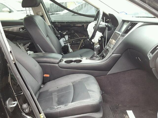 JN1BV7AP3FM350144 - 2015 INFINITI Q50 BASE Чорний фото 5