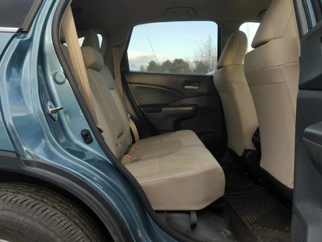 5J6RM4H47GL047510 - 2016 HONDA CR-V SE TEAL photo 6