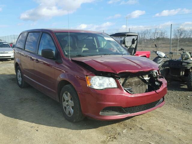 2D4RN4DG4BR731520 - 2011 DODGE GRAND CARA RED photo 1