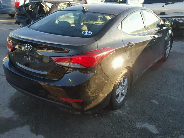 KMHDH4AE0EU104849 - 2014 HYUNDAI ELANTRA SE BLACK photo 4