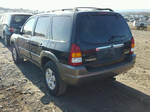 4F2CZ96104KM24389 - 2004 MAZDA TRIBUTE ES BLACK photo 3