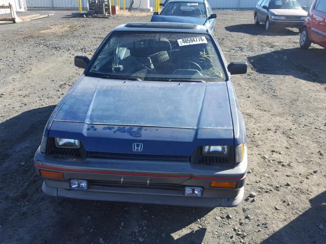 JHMAF5329FS054132 - 1985 HONDA CIVIC 1500 BLUE photo 9