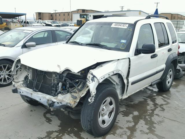 1J4GK48K97W685476 - 2007 JEEP LIBERTY SP WHITE photo 2