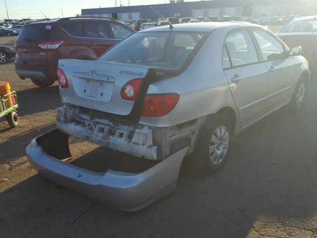 1NXBR32E23Z025791 - 2003 TOYOTA COROLLA CE SILVER photo 4