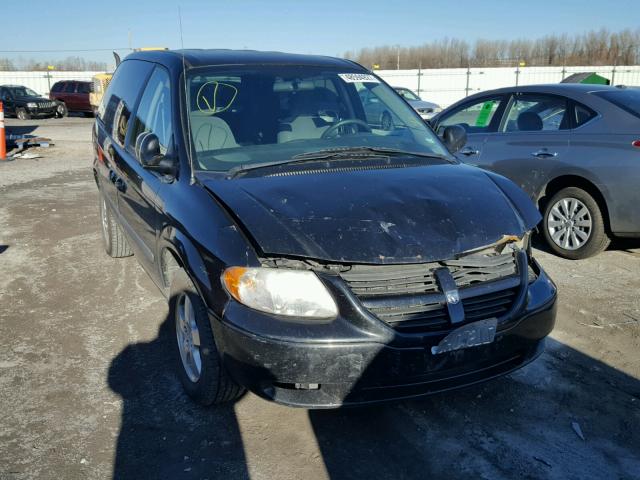 1D4GP45R16B742609 - 2006 DODGE CARAVAN SX BLACK photo 1