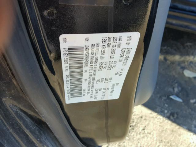 1D4GP45R16B742609 - 2006 DODGE CARAVAN SX BLACK photo 10