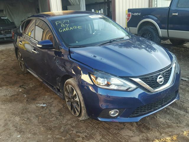 3N1AB7AP8HY208103 - 2017 NISSAN SENTRA S BLUE photo 1