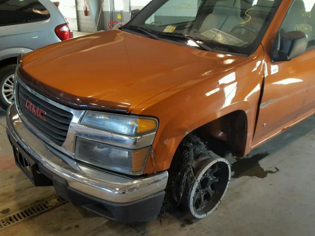 1GTCS138868152407 - 2006 GMC CANYON ORANGE photo 9