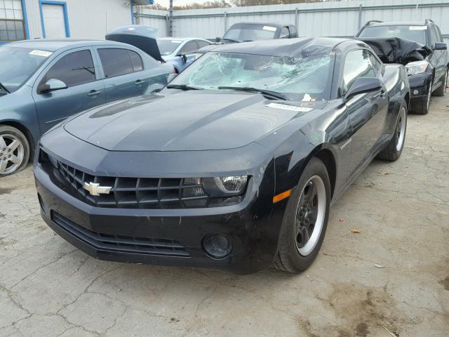 2G1FA1EV0A9209983 - 2010 CHEVROLET CAMARO LS BLACK photo 2