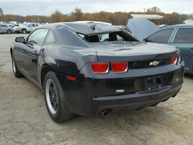 2G1FA1EV0A9209983 - 2010 CHEVROLET CAMARO LS BLACK photo 3