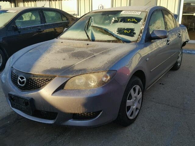 JM1BK12G161502666 - 2006 MAZDA 3 I GRAY photo 2