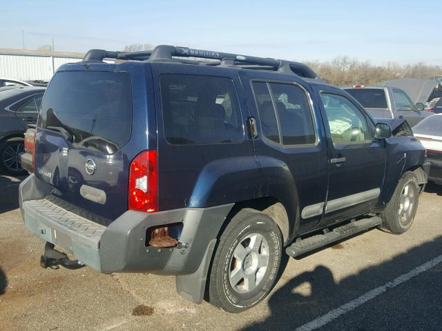 5N1AN08U56C513714 - 2006 NISSAN XTERRA OFF BLUE photo 4