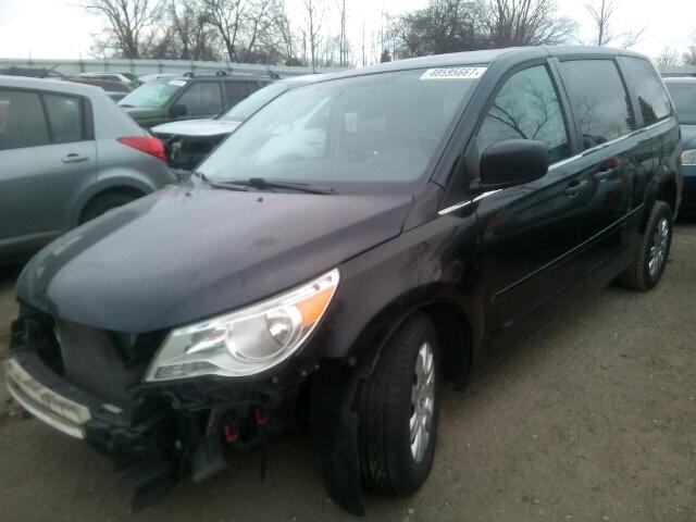 2C4RVAAG8ER144760 - 2014 VOLKSWAGEN ROUTAN S 黑色 照片 2