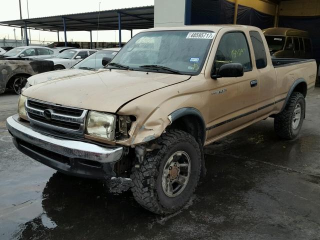 4TASN92NXXZ557698 - 1999 TOYOTA TACOMA XTR TAN photo 2