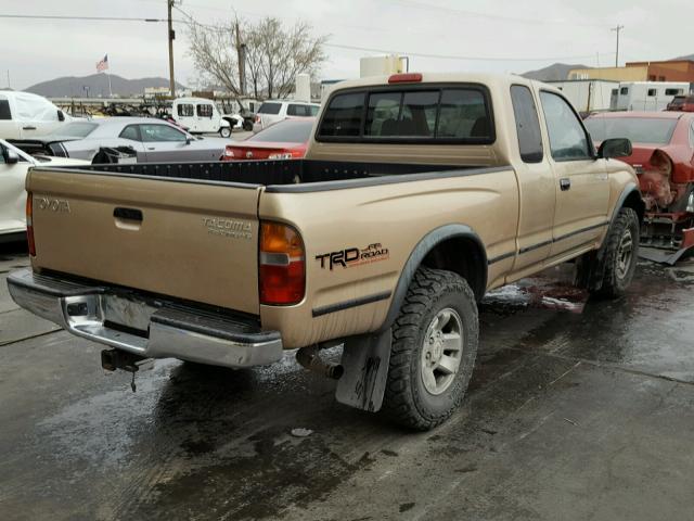 4TASN92NXXZ557698 - 1999 TOYOTA TACOMA XTR TAN photo 4