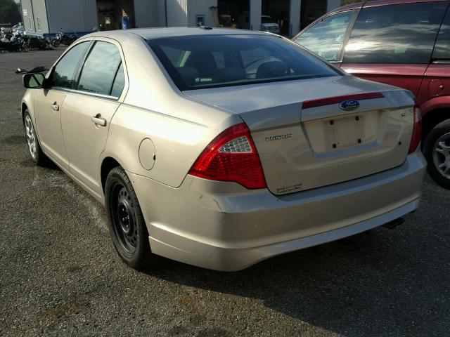 3FAHP0HA0AR237901 - 2010 FORD FUSION SE BEIGE photo 3