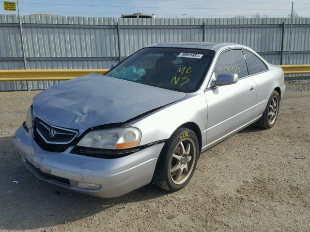 19UYA42692A001316 - 2002 ACURA 3.2CL TYPE SILVER photo 2