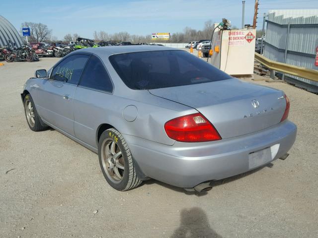 19UYA42692A001316 - 2002 ACURA 3.2CL TYPE SILVER photo 3