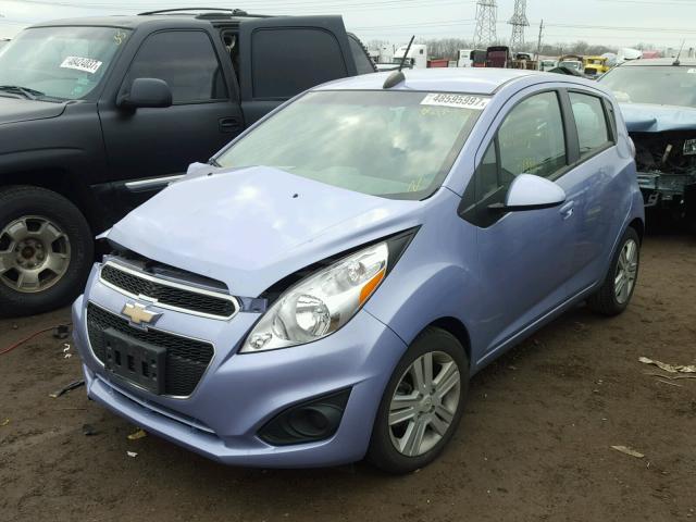 KL8CD6S93FC779197 - 2015 CHEVROLET SPARK 1LT BLUE photo 2