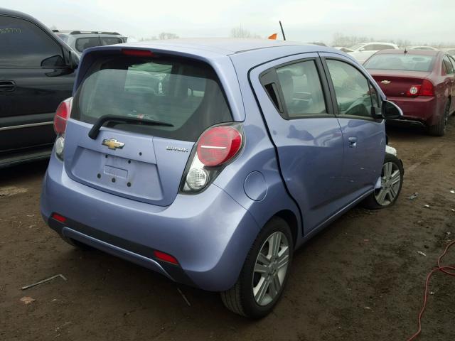 KL8CD6S93FC779197 - 2015 CHEVROLET SPARK 1LT BLUE photo 4