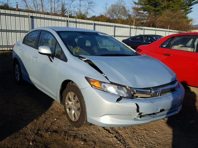 2HGFB2F59CH524624 - 2012 HONDA CIVIC LX SILVER photo 1