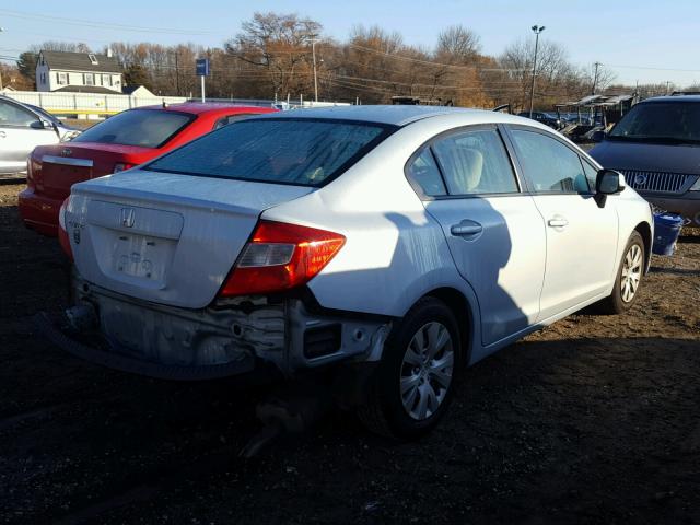 2HGFB2F59CH524624 - 2012 HONDA CIVIC LX SILVER photo 4