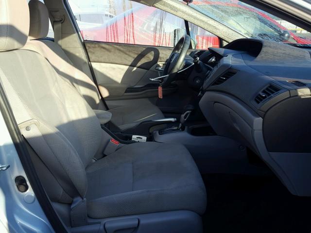 2HGFB2F59CH524624 - 2012 HONDA CIVIC LX SILVER photo 5