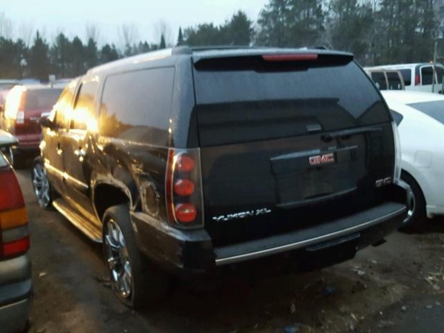 1GKFK668X7J193612 - 2007 GMC YUKON XL D BLACK photo 3