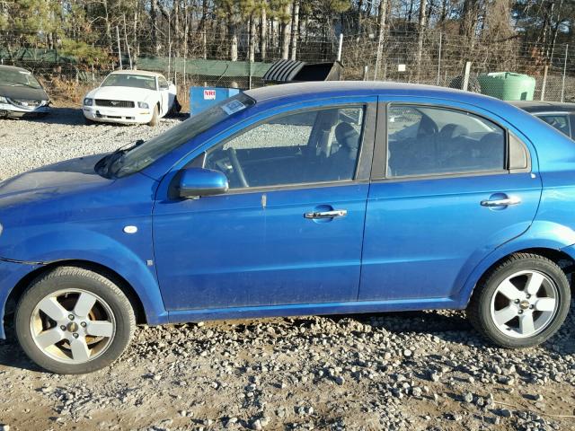 KL1TG56698B119013 - 2008 CHEVROLET AVEO LT BLUE photo 9