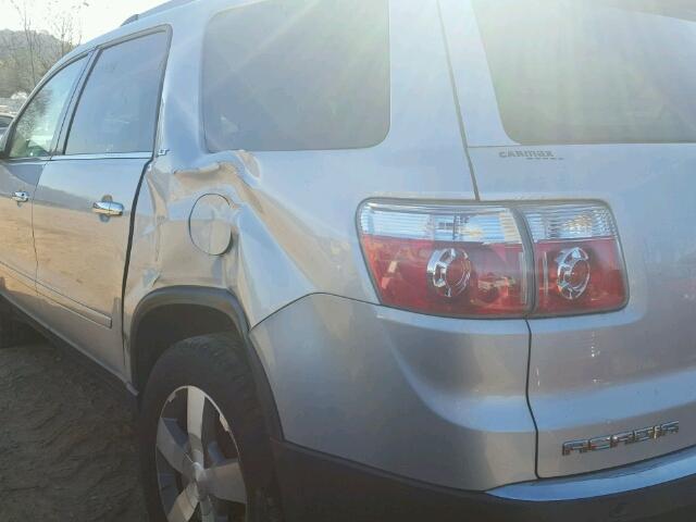 1GKLRMED2AJ188204 - 2010 GMC ACADIA SLT SILVER photo 10