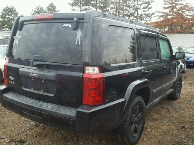 1J8HG48KX7C546284 - 2007 JEEP COMMANDER BLACK photo 4