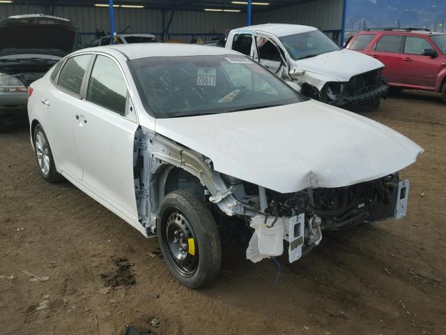 5XXGT4L37GG004493 - 2016 KIA OPTIMA LX WHITE photo 1