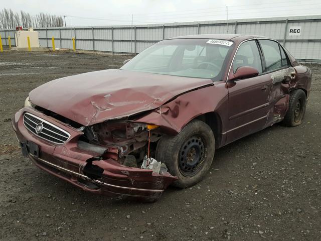 2G4WB52K0X1493902 - 1999 BUICK REGAL LS BURGUNDY photo 2