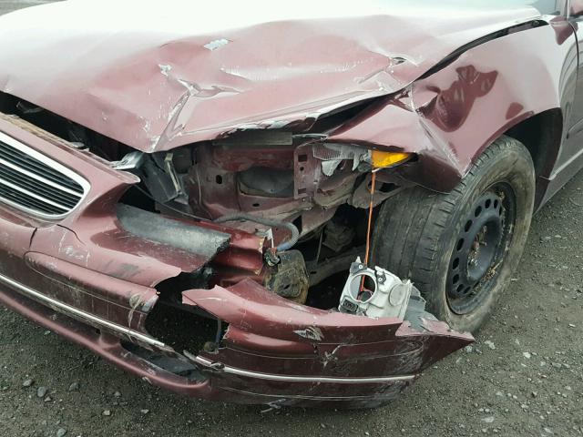 2G4WB52K0X1493902 - 1999 BUICK REGAL LS BURGUNDY photo 9