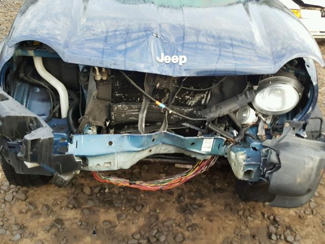 1J4GL48K76W180113 - 2006 JEEP LIBERTY SP BLUE photo 9