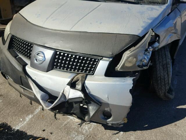 5N1BV28UX4N350978 - 2004 NISSAN QUEST S SILVER photo 9