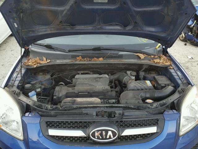 KNDJF724597632623 - 2009 KIA SPORTAGE L BLUE photo 7