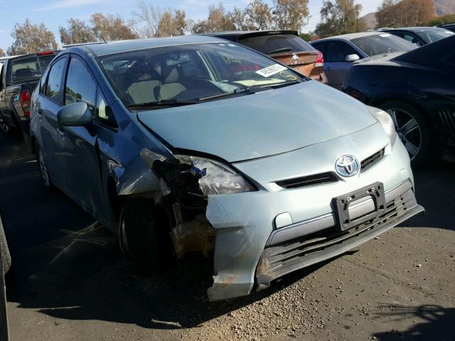 JTDKN3DP5C3017320 - 2012 TOYOTA PRIUS PLUG BLUE photo 1