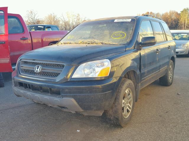 5FNYF18435B061334 - 2005 HONDA PILOT EX BLACK photo 2