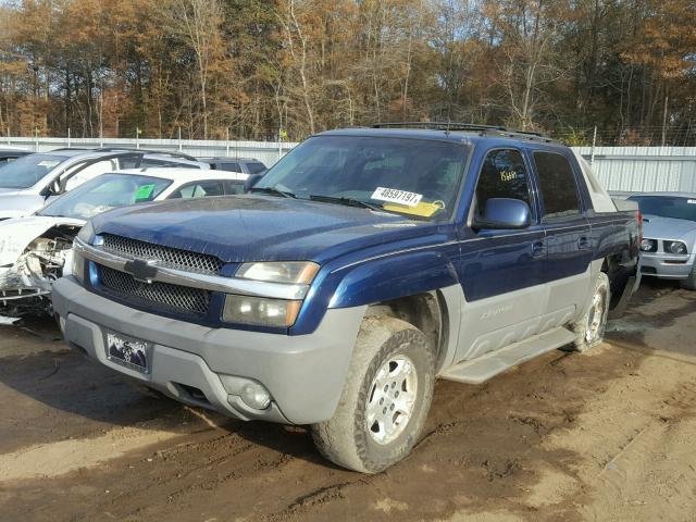 3GNEK13T22G171561 - 2002 CHEVROLET AVALANCHE BLUE photo 2