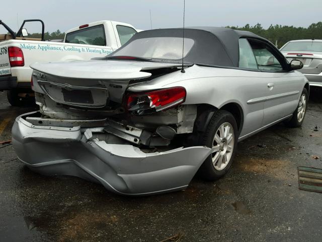 1C3EL75R05N622450 - 2005 CHRYSLER SEBRING GT SILVER photo 4