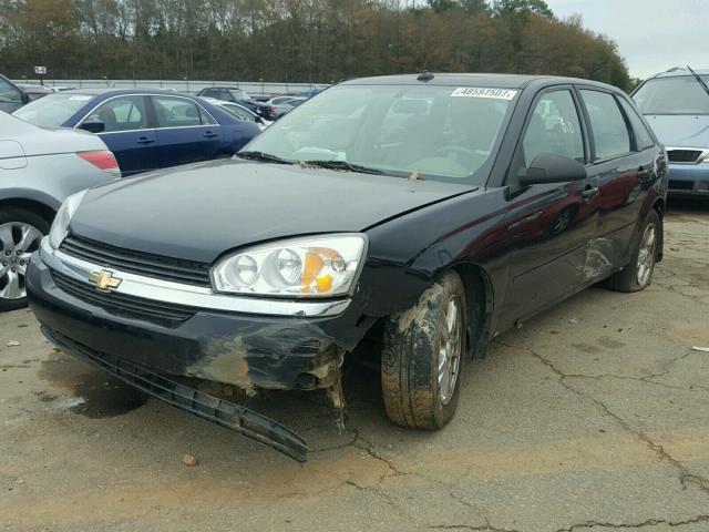 1G1ZT64835F327281 - 2005 CHEVROLET MALIBU MAX BLACK photo 2