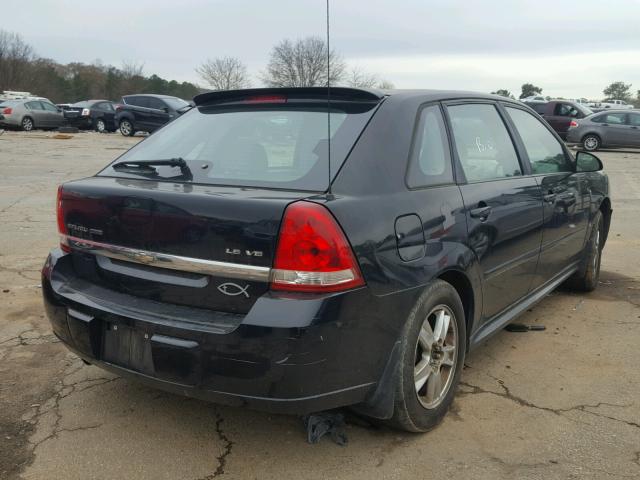 1G1ZT64835F327281 - 2005 CHEVROLET MALIBU MAX BLACK photo 4