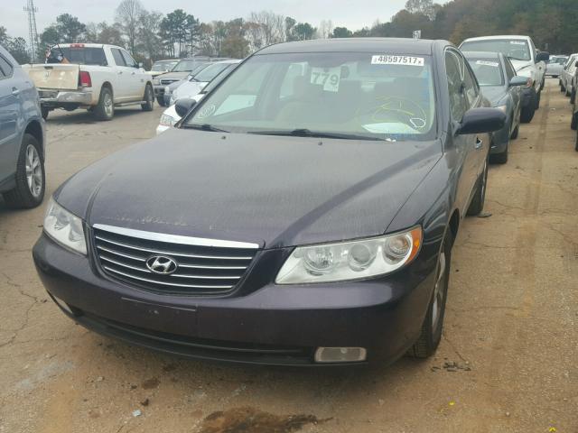 KMHFC46F47A200657 - 2007 HYUNDAI AZERA SE PURPLE photo 2